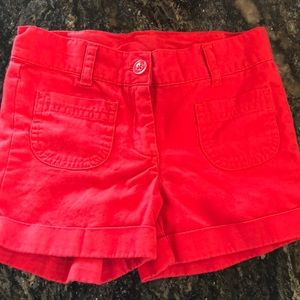 Janie and jack red shorts size 3
